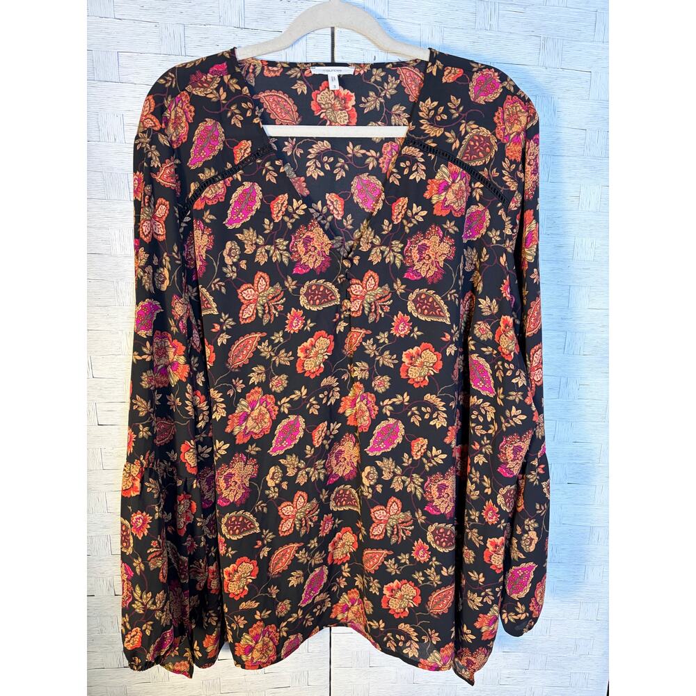 Maurice’s women’s blouse floral paisley, ￼‎ bohemian colorful office plus size ￼